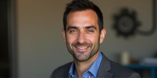 Juan Pérez, Ingeniero Jefe de Tayrona Tracks, sonriendo en un entorno técnico